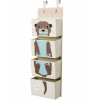 Kinder Wandaufbewahrung OTTER 94 cm, 4 Fächer, Beige, 3 Sprouts