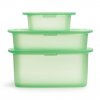 Lebensmittelsbehälter REUSE AND REDUCE, 3er-Set, grün, Silikon, Lékué