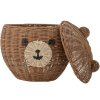Kinder Aufbewahrungskorb LILU 28 cm, Rattan, Bloomingville