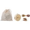 Musikinstrumente Spielzeug Set DRISS, 3-teilig, Holz, Bloomingville