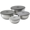 Küchenschüsseln-Set NEST PREP&STORE 95025, 4 Stück, mit Deckel, Edelstahl, Joseph Joseph