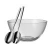 Salatschale mit Besteck TAVERNO 23 cm, glas, WMF