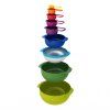 Küchenschüssel MULTI-COLOUR NEST™ 9 PLUS , set à 9 st, stapelbar, mit Messbecher, farbig, Joseph Jose