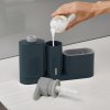 Spülbecken-Reinigungs-Set SINKBASE PLUS mit Spülmittelspender, grau, Joseph Joseph