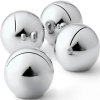 Kartenhalter Set BALL Philippi 4er-Set, silber