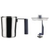 Milchaufschäumer PLISSÉ, grau, Alessi