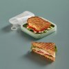 Sandwich-Box, wiederverwendbar, 2er-Set, grün, Silikon, Lékué