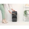 Mülleimer SORT & GO 20 l, stapelbar, grau, Brabantia