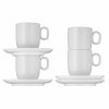 Kaffeetasse mit Untertasse BARISTA, 2er-Set, weiß, WMF