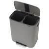 Pedal Mülleimer Bo Brabantia mineralgrau 2 x 30 l