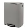 Pedal Mülleimer Bo Brabantia mineralgrau 2 x 30 l