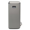Pedal Mülleimer Bo Brabantia mineralgrau 2 x 30 l
