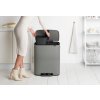 Pedal Mülleimer Bo Brabantia mineralgrau 2 x 30 l