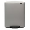 Pedal Mülleimer Bo Brabantia mineralgrau 2 x 30 l