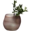 Vase ORGANIC 20 cm, braun, Glas, Philippi