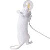 Tischlampe MOUSE STANDING 14,5 cm, USB-Anschluss, weiß, Seletti