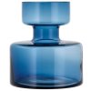 Vase TUBULAR 20 cm, dunkelblau, Glas, Lyngby Glas
