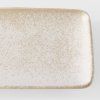 Servierteller WHITE FADE 29,5 x 12 cm, beige, keramik, MIJ