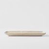 Servierteller WHITE FADE 29,5 x 12 cm, beige, keramik, MIJ
