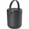 Bioabfallbehälter CIRCULAR 3 l, schwarz, Kunststoff, Zone Denmark