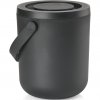 Bioabfallbehälter CIRCULAR 3 l, schwarz, Kunststoff, Zone Denmark