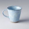 Becher mit unregelmäßigem Rand Teetasse hellblau 180 ml MIJ