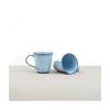 Becher mit unregelmäßigem Rand Teetasse hellblau 180 ml MIJ