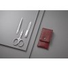 Maniküre Set TWINOX, 3-teilig, rot, Leder, Zwilling