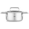 Kochtopf PURE 16 cm, mit Glas-Topfdeckel, silber, edelstahl, Fissler