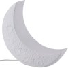 Tischlampe MY TINY MOON 37 cm, weiß, Porzellan, Seletti