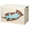 Kinder Aufbewahrungsbox OTTER 61 cm, beige, 3 Sprouts