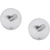 Handtuchhaken 4,5 cm, 2er-Set, matt, Edelstahl, Zack