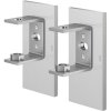 Wandhalterung LINEA, 2er-Set, matt, Edelstahl, Zack