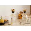 Wasserkaraffe 1 l, Messingdeckel, hoch, glas, Eva Solo