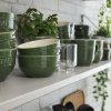 Schale 1,2 l, grün, Keramik, Staub