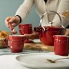Tasse 350 ml, rot, Keramik, Staub
