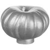 Knauf Deckelknopf 5 cm, Kürbisform, Edelstahl, Staub