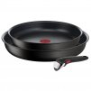 Pfannenset INGENIO UNLIMITED L7638942, 3-teilig, schwarz, Aluminium, Tefal