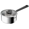 Kochtopfset OPTI'SPACE G737S544, 5-teilig, silber, Edelstahl, Tefal