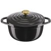 Kochtopf Kasserolle AIR E2558955 24 cm, 4,7 l, schwarz, Aluminium, Tefal