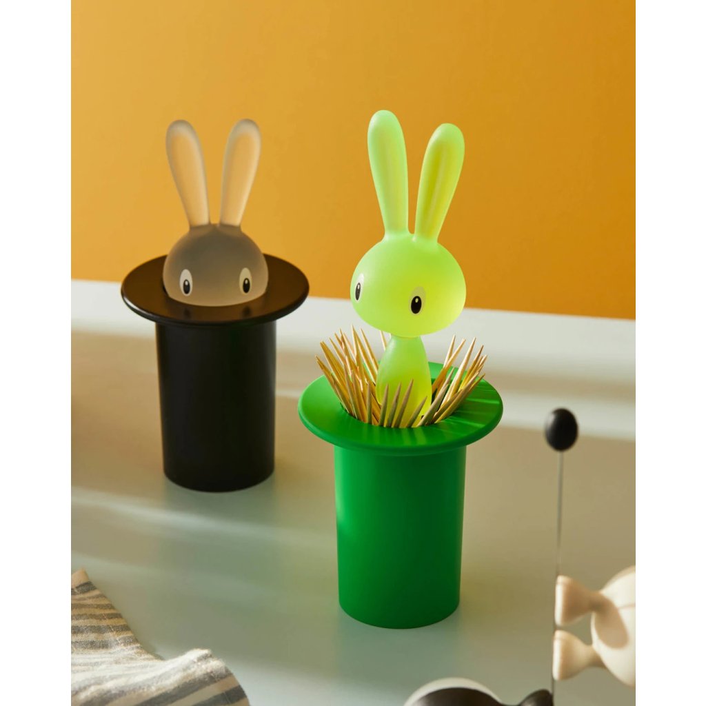Hambaorgi hoidja MAGIC BUNNY, must, Alessi