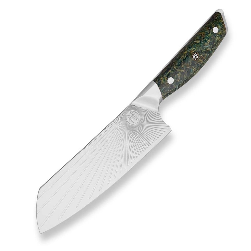 Santoku nuga SANDVIK GREEN NORTHERN SUN 18,5 cm, Dellinger