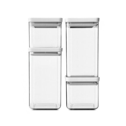 Toidukarp TASTY PLUS, 4 tk komplektis, helehall, plastik, Brabantia