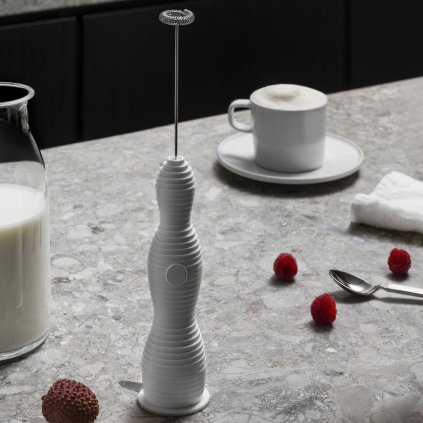 Piimavahustaja PULCINA, valge, Alessi