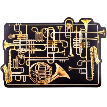 Kohamatt TOILETPAPER TRUMPETS 45 cm, must, Seletti