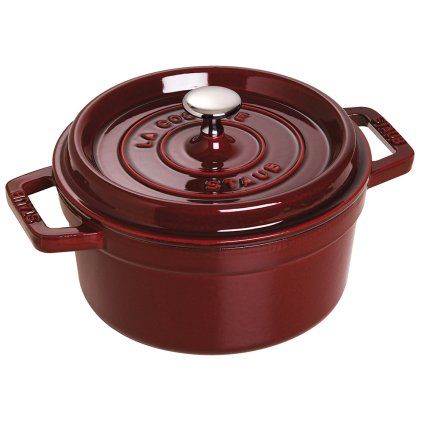 Pott 22 cm, tumepunane, malm, Staub