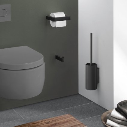 WC-hari LINEA 44 cm, must, roostevaba teras, Zack