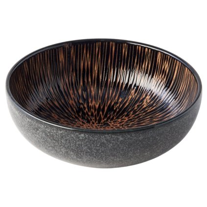 Serveerimiskauss BRONZE CONVERGING 15 cm, pruun, keraamika, MIJ