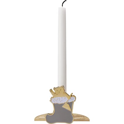 Antiikküünla hoidik WHILE WAITING 10500 6 cm, messing, roostevaba teras, Stelton