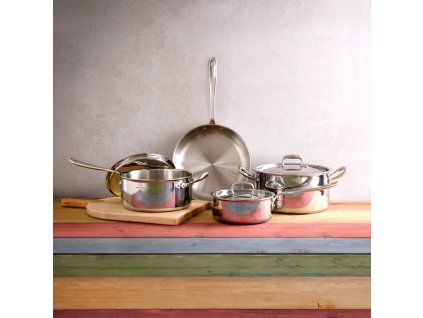 Serveerimispann CON CUORE 30 cm, hõbe, vask, Ruffoni